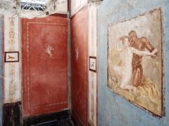 Pompeii House Atrium Hippolytus Phaedra Mount Vesuvius